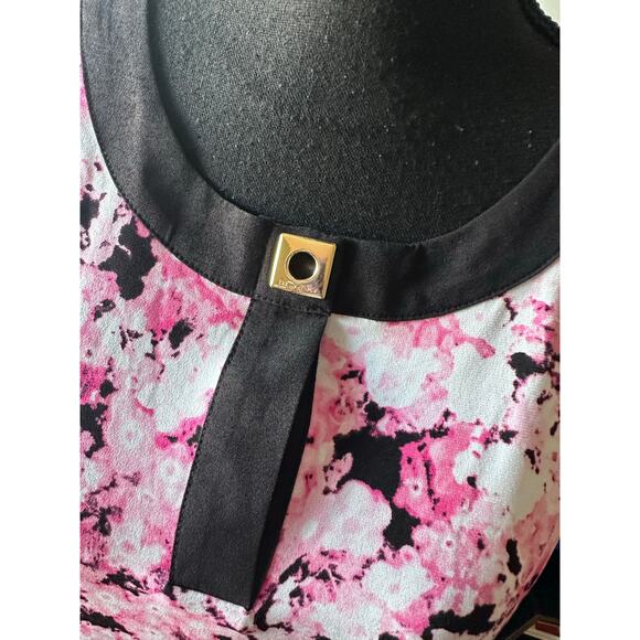 Ellen Tracy Floral Print Blouse Tunic – Keyhole Neckline, Women’s - Picture 4 of 6